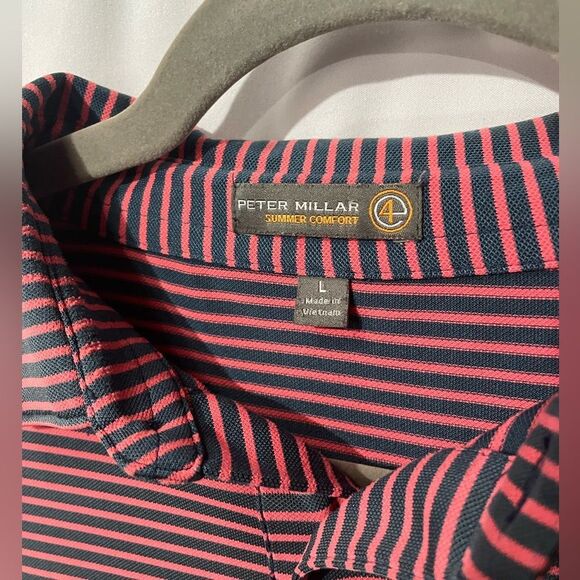 Peter Millar Summer Comfort Polo Shirt Size L - Picture 3 of 8